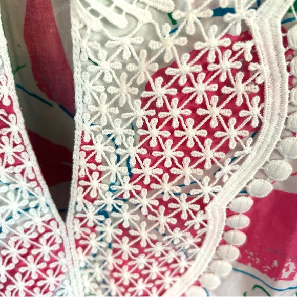 Talbots Lace Bob Floral Tunic. Size Small. - Picture 6 of 11